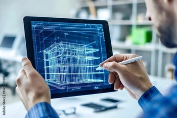 person holding stylus to tablet